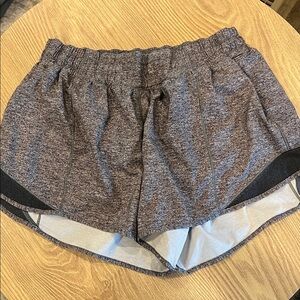 Lululemon Athletica Heathered Black Athletic Shorts